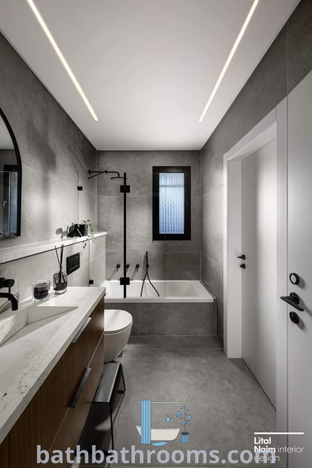 A stylish bathroom redesign featuring a double vanity, ideal for modern homes in Sri Lanka. The clean and functional decor highlights inspiring bathroom design ideas, perfect for those seeking unique decor inspirations. Explore more ideas at bathbathrooms.com.
